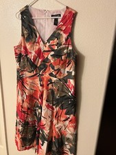 Lane Bryant Size 18 Sleeveless Dress V Neck 97 Percet Cotton