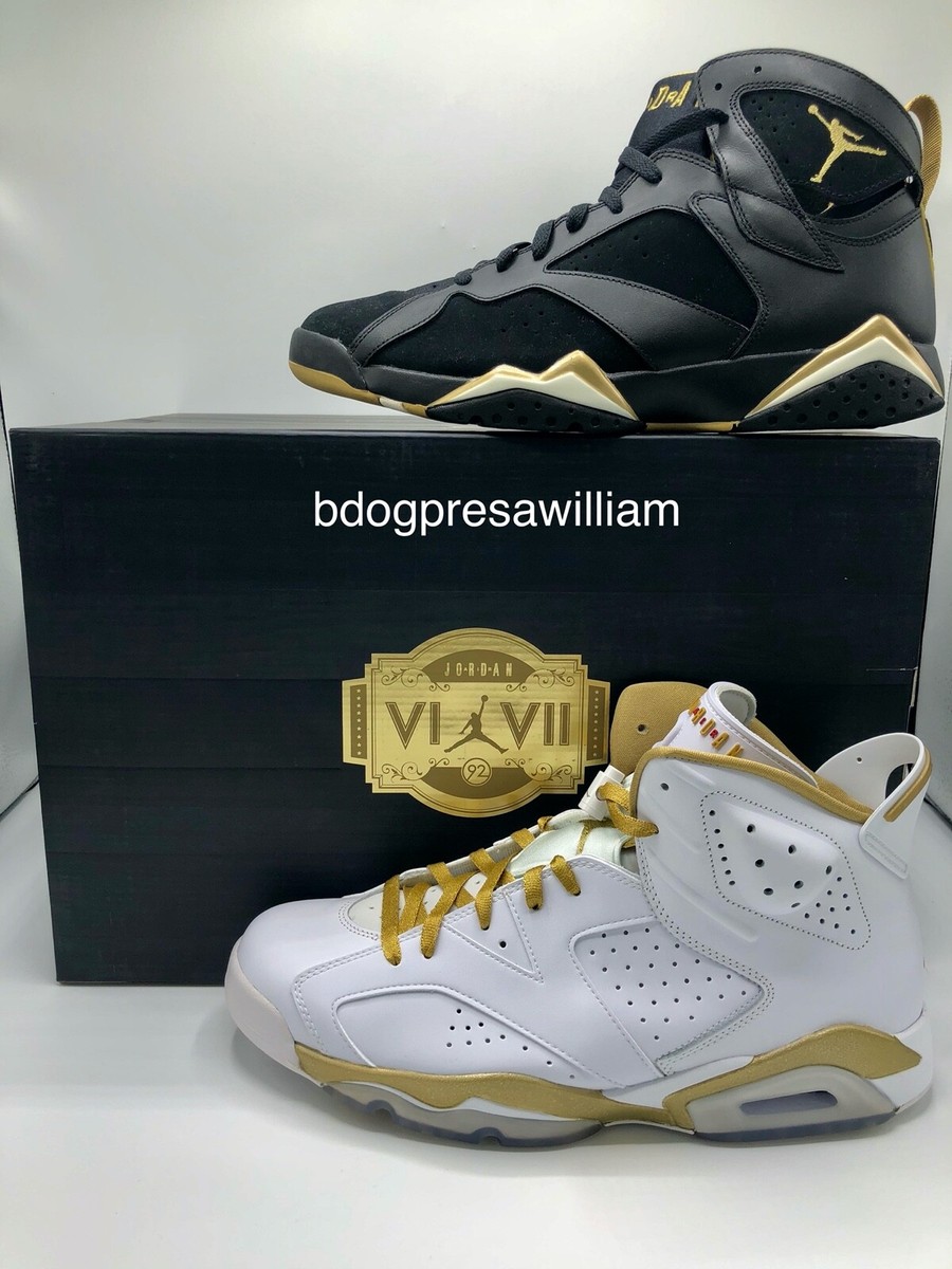 Nike Air Jordan Retro 6 & 7 Golden Moments PACK Includes Nike Air Jordan Retro 6 & 7 Golden Moments PACK Includes