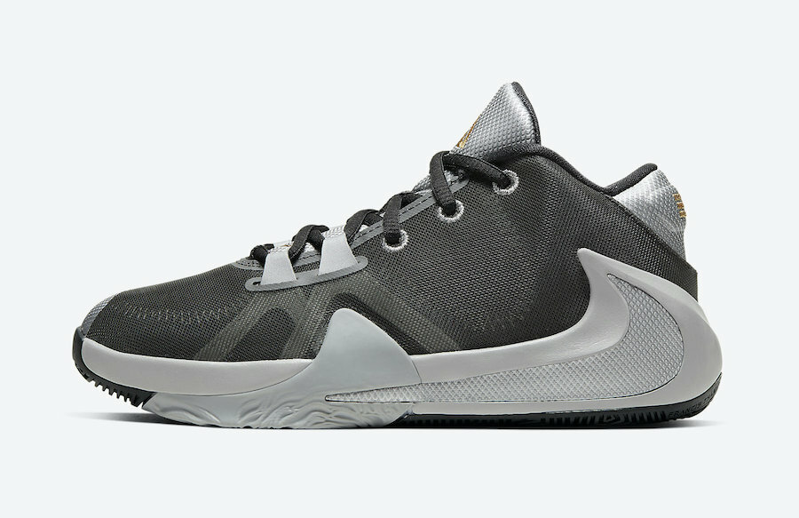 Женские баскетбольные кроссовки Nike Zoom Freak 1 GS Smoke Grey Silver BQ5633-050 sz 5Y = 6,5