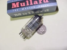 MULLARD BLACKBURN 12AX7 TUBE (1958 f91-series square getter tested strong) lg***