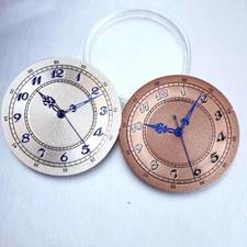 Tandorio 33.5mm White Rose Arabic Numerals Matte Watch Dial Face For NH35 NH36