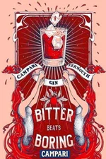 Poster poster poster advertising aperitif Cordial Campari print 50x70 cm.