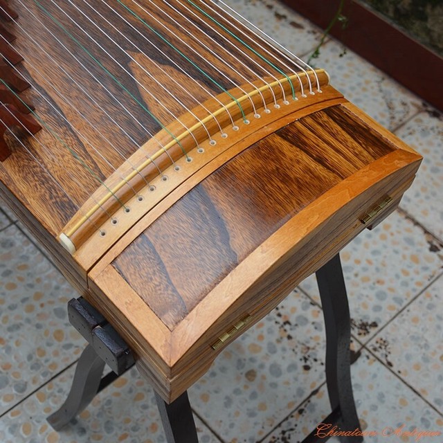 Hand Wooden 51" Chinese Zither Harp Koto 21String Guzheng Concert