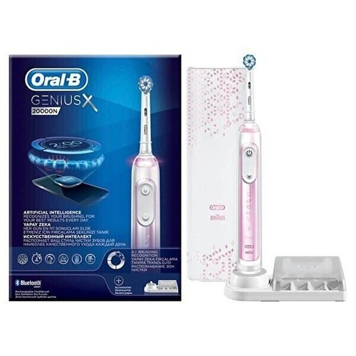 OralB Genius X 20000N Blush Toothbrush Artificial Intelligence Support