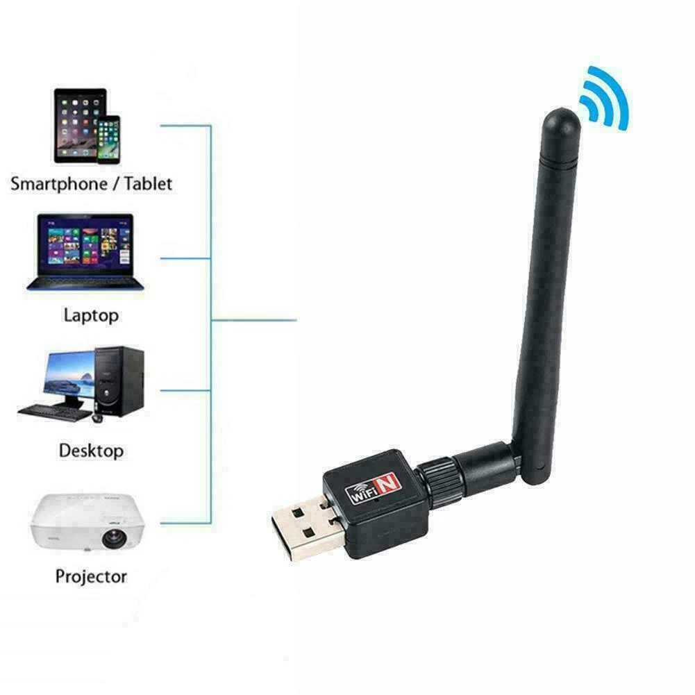 USB WiFi Dongle Adapter 1200Mbps Wireless Network For Laptop T1Y5 Desktop new
