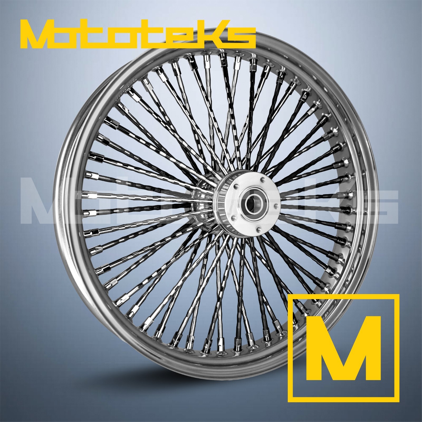 23X3.5 FAT DIAMOND SPOKE WHEEL 52 STAINLESS SPOKES FOR HARLEY SOFTAIL ...