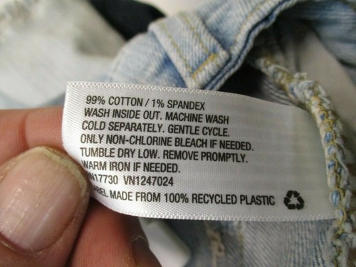 Girls High-Rise Denim Mini Skirt - Wild Fable Size 00 Light Wash, NWT Distressed - Picture 3 of 3