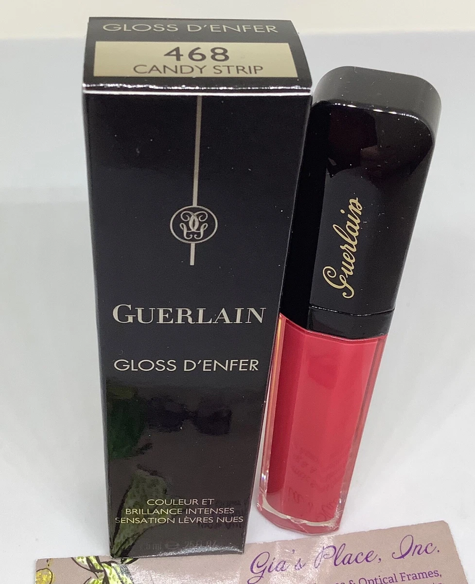 GUERLAIN LIP GLOSS D'ENFER MAXI SHINE #468 CANDY STRIP INTENSE COLOR  & SHINE NIB | eBay
