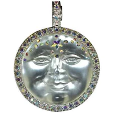 Kirks Folly Venus Seaview Moon 35mm Magnetic Enhancer sterling silvertone