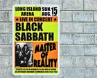 Black Sabbath Sign Aluminum Metal 8"x12" Garage Man Cave Classic Rock