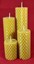 thumbnail 2 - 4 candles 100% PURE beeswax PILLAR CANDLES Eco-friendly (4 CANDLES )