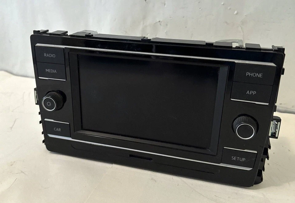 2018-2020 Volkswagen Tiguan радио медиа проигрыватель компакт-дисков дисплей приемник идентификатор 5G6035868 - Изображение 3 из 4