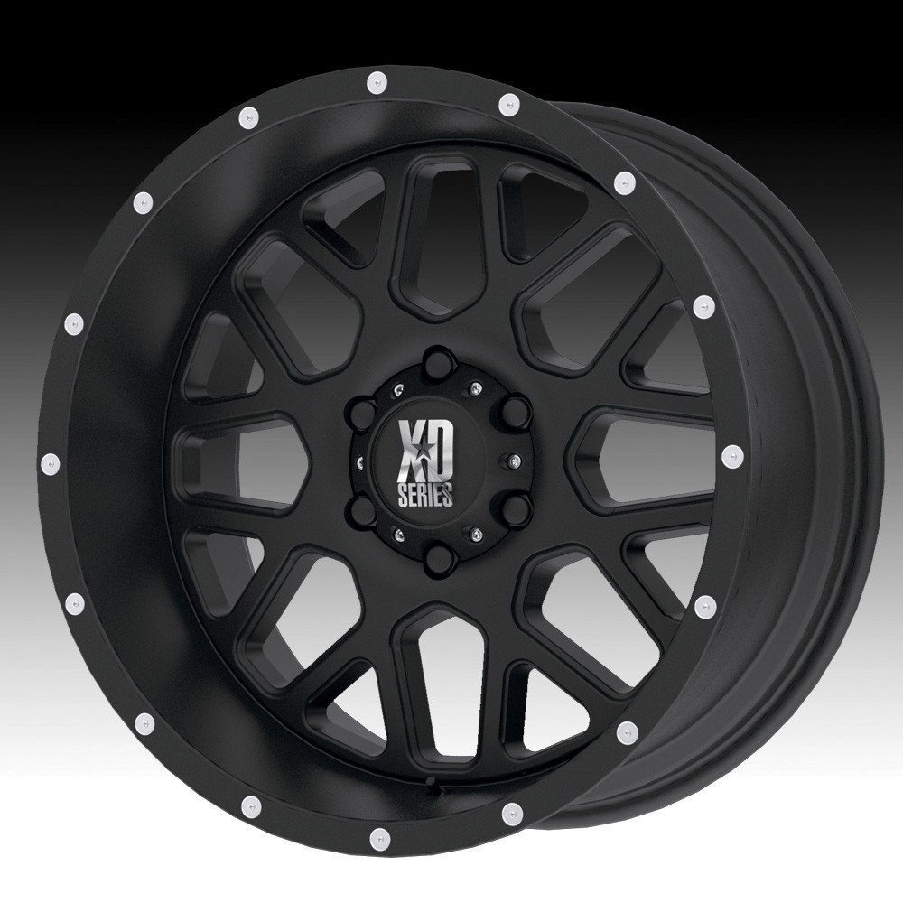 KMC XD 820 Grenade S057L120H34 Matte Black fits 5x4.5/5x5 Wheels ONLY
