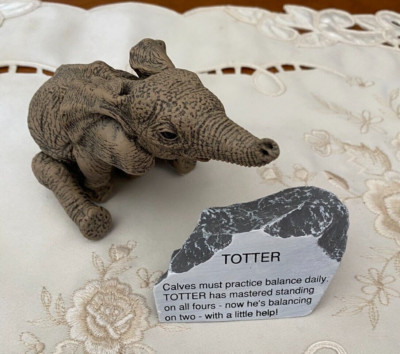 Elephant ''Totter'' #3143 by Martha Carey The HERD Marty Sculptures, Inc
