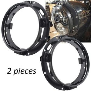 7inch LED Headlight Mount Ring Bracket For Daymaker Harley Touring Softail Jeep 