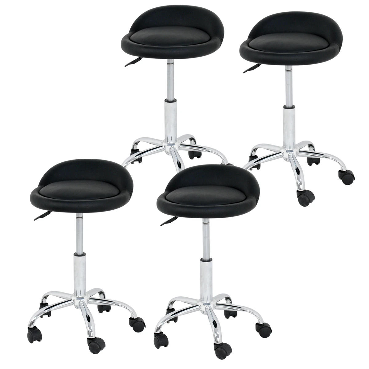 Taburete De Sillín FineBuy Giratorio | Ajustable Para Tatuaje, Estética Y Oficina