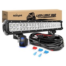 Nilight LED Light Bar 20 Inch 126W Spot Flood Combo Led Off Road Lights 12V 5Pin