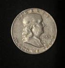 1953 Franklin U.S.  Half Dollar 50 Cent Coin 90% Silver - Wow!