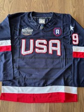 Matthew Tkachuk 19 USA Navy 4 Nations Jersey Large 52 