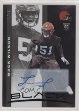 2019 Panini Black Rookies Auto /75 Mack Wilson #68 Auto 0a6