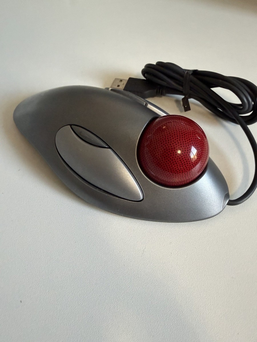 Logitech T-BC21 Trackman Marble Mouse USB Wired 4-button Trackball