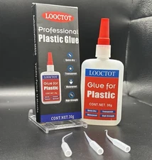 LOOCTOT Plastic Glue for Plastic Repair Super Instant Glue .30g