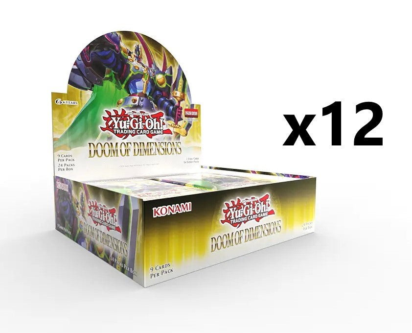 遊戯王 DOOM OF DIMENSIONS シュリンク無し　6BOX SEALED CASE! 12x Yu-Gi-Oh! Doom of Dimensions Booster Box