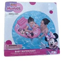 Bestway Disney Junior Minnie Mouse Baby Watercraft Inflatable Pool Toy