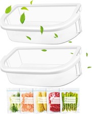 2 PACK W10289497 Refrigerator Door Bin Fors Whirlpool Door Shelf Bin WPW10289497