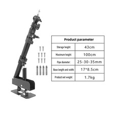 Metal Wall Mounting Light Stand Triangle Boom Arm For Photography Strobe Light