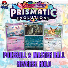 Prismatic Evolutions Poke Ball Master Ball Holo - Choose Your Card NM Pokemon