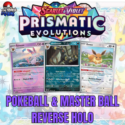 Prismatic Evolutions Poke Ball Master Ball Holo - Choose Your Card! NM  Pokemon | eBay