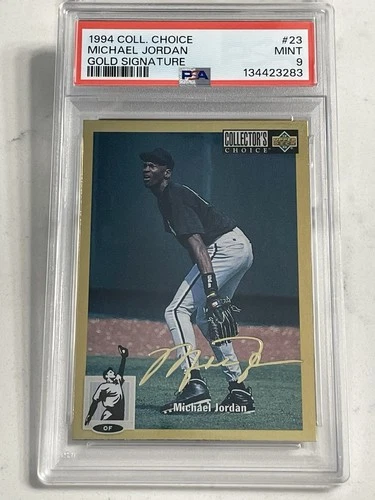 1994-95 Upper Deck Collector's Choice Michael Jordan Gold Signature PSA 9 #23