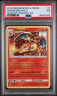 2019 POKEMON SUN & MOON TEAM UP CRACKED ICE #14 CHARIZARD-HOLO PSA 7