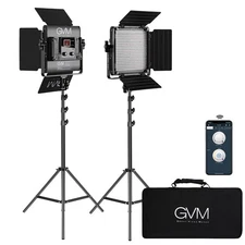 GVM 2 Pack LED Video Lighting Kits with APP Control, Bi-Color Variable 2300K~...
