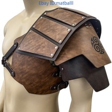 Medieval Single Shoulder Armor Norse Viking Cosplay Stage Props