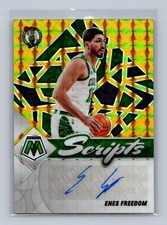 2021-22 Panini Mosaic Scripts Gold Prizm #SC-EFD - Enes Kanter Freedom Auto