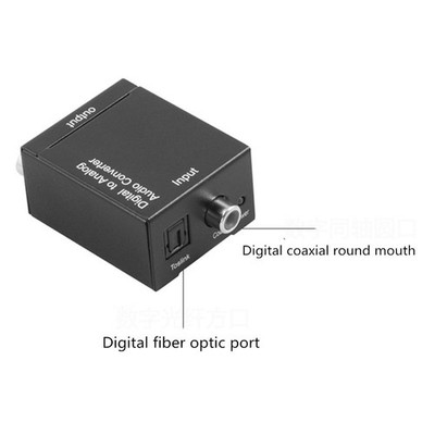 Digital fiber coaxial to analog   head audio converter   TV3 to   *gi