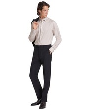 Calvin Klein Mens Slim fit Dress Pants 32 / 34 Black Solid Stretch