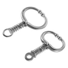 2Pcs Reusable Steel Cattle Nose Rings for Traction and Animal Handling