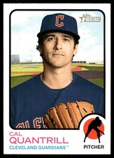 Cal Quantrill 2022 Topps Heritage #51 Guardians MLB READ FREE SHIP AutographDen