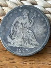 1843-O Seated Liberty Half Dollar US Coin 50c 90%  junk silver Circulated