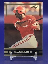 1991 Leaf Gold Rookies #BC10 Reggie Sanders RC Cincinnati Reds