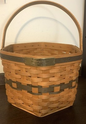 Longaberger Snowflake Basket Vintage 1997 Christmas Edition