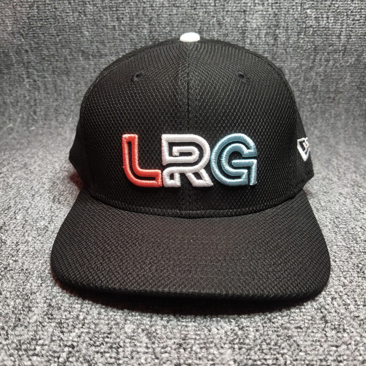 LRG x New Era Black Snapback Hat Embroidered Logo Cap