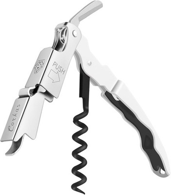 Kellnermesser Edelstahl mit Flaschenöffner und Folienschneider für Weinliebhaber