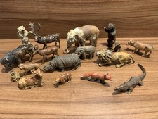Large Mixed Lot of 17 Vintage German Duralin / Elastolin Zoo Animals