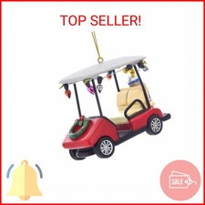 Kurt S. Adler Golf Cart with Wreath Ornament