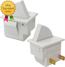 2Pcs Refrigerator Door Light Switch 2 Feet NC Compatible for GE Whirlpool Maytag