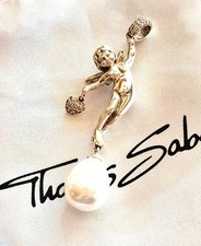 THOMAS SABO  großer Anhänger Engel Perle Herz Zirkonia bester Zustand TS-Box
